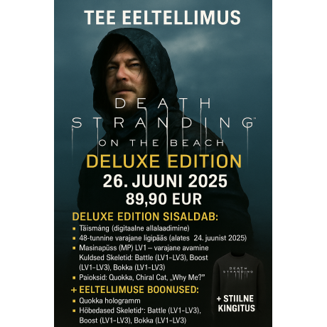 Death Stranding 2: On The Beach (Eeltellitav) Ps5 Deluxe Edition
